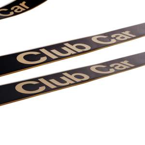 CIubCar 15.74\" X 2.24\" Drive-Up Nameplate with <b>Black</b> and Gold Decals Golf Cart Adhesive Tape - Product Image 4