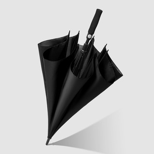 Paraguas Grande <span class=keywords><strong>de</strong></span> 27 Pulgadas con Logotipo Personalizado, Apertura Automática, Estructura <span class=keywords><strong>de</strong></span> Fibra <span class=keywords><strong>de</strong></span> Vidrio, Mango <span class=keywords><strong>de</strong></span> Espuma, para Negocios, Hoteles, Comercios, Regalos Corporativos - Product Image 4