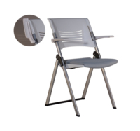 Chaise pliante moderne en plastique rembourrée, empilable, pour extérieur, école, événements, salle à manger, hôtel, hôpital, taille personnalisée, couleur au choix