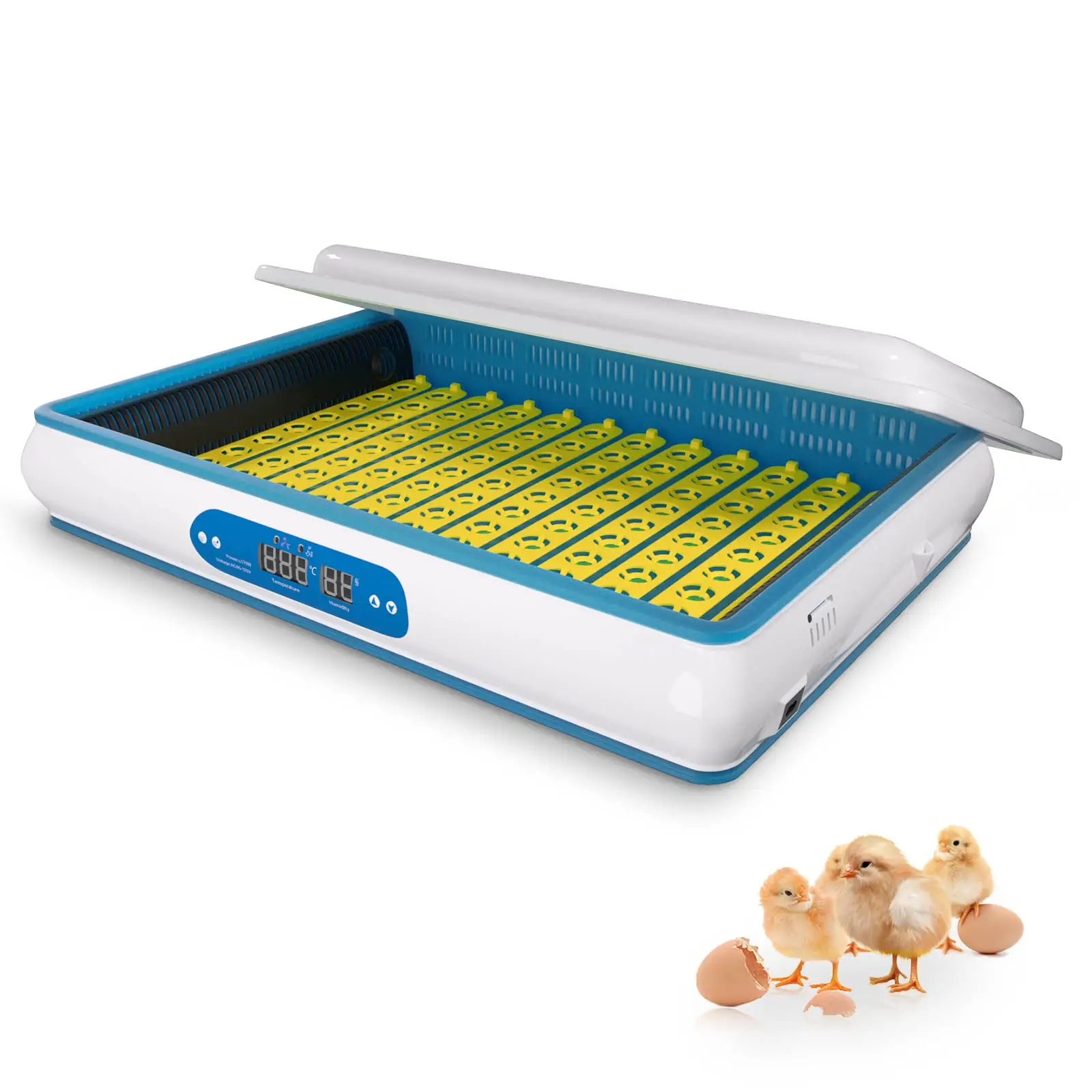 Couveuse d'œufs entièrement automatique H120 HHD Offre Spéciale avec contrôle de l'humidité, machine à couver d'œufs à vendre