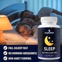 Comprimés de mélatonine Aegelwell pour adultes, aide au sommeil, sûrs et efficaces, sans risque d'addiction |   60 comprimés