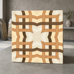 Dalles de terrasse en bois-plastique Wood Book Match 30x30cm, lisses, effet terrazzo, dalles de sol en céramique à emboîtement pour jardin - Product Image 5