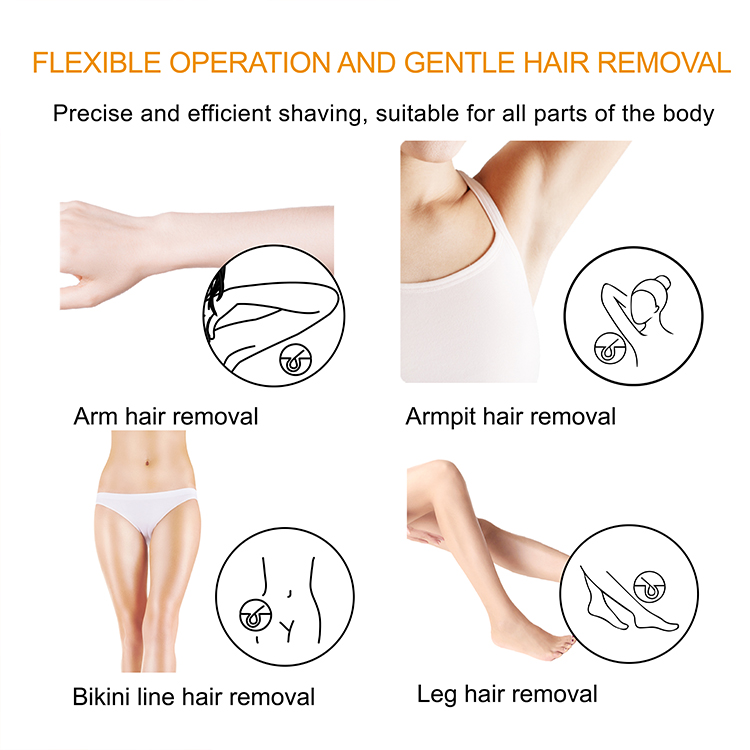 Wholesale Female Epilator Rechargeable Lady Hair Removal Shaver for Women Electric Bikini Trimmer Professional Shaving Machine