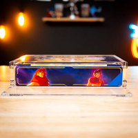 Boîte de rangement acrylique Premium Clear Lorcana Booster Box avec aimants N52, résistance aux UV, étui acrylique Lorcana Trove