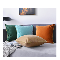 Innermor luxe 2-Pack 18x18 moderne solide motif carré jeter taie d'oreiller tissé housse de coussin pour la maison ou l'hôtel salon