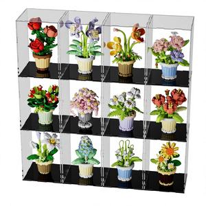 Set de Bloques de Construcción de Plástico Micro para Juguetes de Suculentas Artificiales en Maceta, Adornos y Modelos de Juguete - Product Image 3