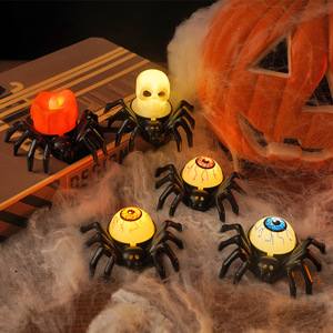 Luz LED de Araña para Halloween, Adornos Luminosos para Decoración de Fiestas en Casa, Artículos de Plástico para Halloween - Product Image 2
