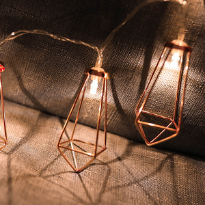 <span class=keywords><strong>BSCI</strong></span> Đèn Dây Kim Loại Gia Đình, 10 Đèn LED Thần Tiên Đèn Dây Đèn Lồng Đa Giác Kim Loại Hoạt Động Bằng Pin Để Trang Trí Phòng - Product Image 4