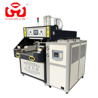 Machine de soudage à chaud à table coulissante automatique, très demandée, pour sandales en cristal thermopressées