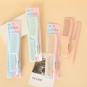Wheat Scented Double Comb Plastic <b>Round</b> <b>Brush</b> For Hair Care Beauty Multifunction Solid Color Headdress - Product Image 2