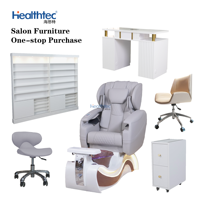 Table de manucure, bureau d'accueil, chaise de massage et de pédicure assortie, mobilier de salon – Solution d'approvisionnement unique