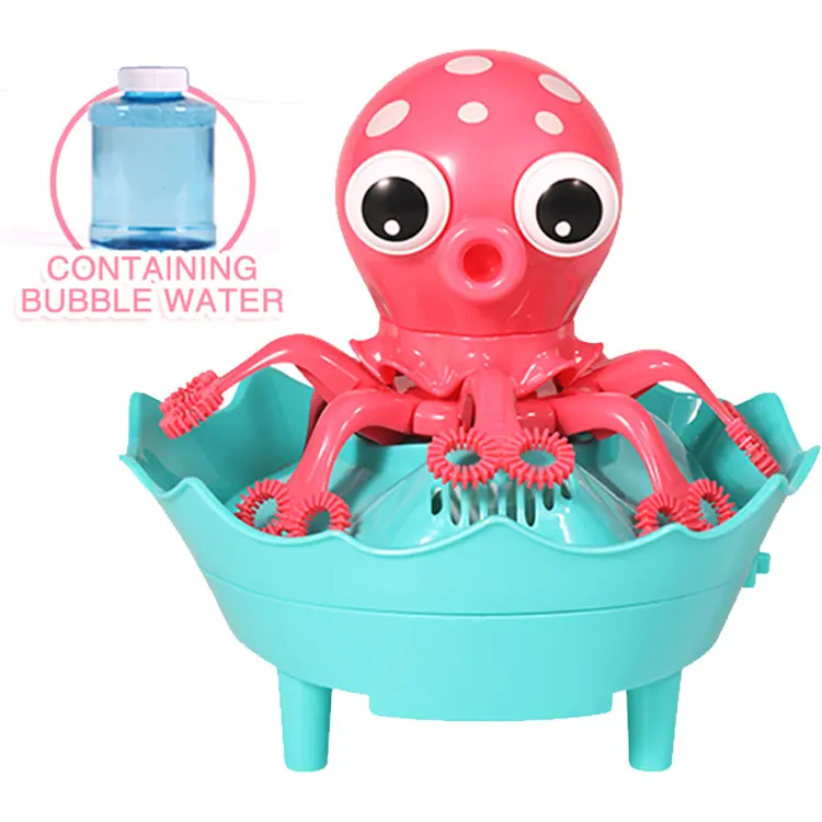 Hot Selling Kids Octopus Automatische Wassers eife Bubble Toy für Kinder Beste Geschenk Bubble Machine andere Babys pielzeug