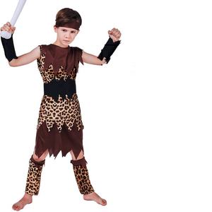 عرض ساخن: زي تنكري للأطفال لعيد الهالوين على شكل رجل أفريقي بري، زي أداء للأطفال على شكل قبائل هندية - Product Image 4