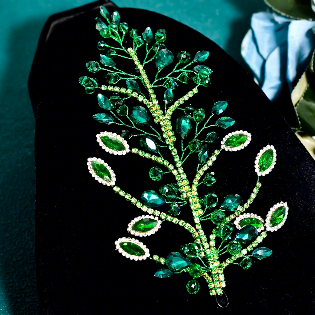 Accesorio para el cabello verde