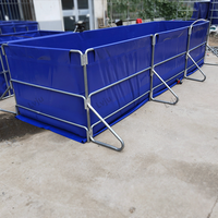 Équipement Agricole de Ferme Aquacole en Acier pour Réservoir de Homards, Bassin à Poissons, Réservoir en Plastique pour l'Élevage de Crevettes