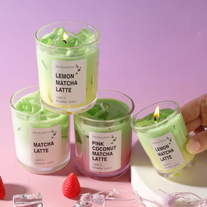 Vela Aromática con Aroma a Café Latte y Cubos de Hielo Realistas LANJO RTS, Larga Duración, Decoración para el Hogar, Bares, Ecológica, Hecha a Mano - Product Image 6