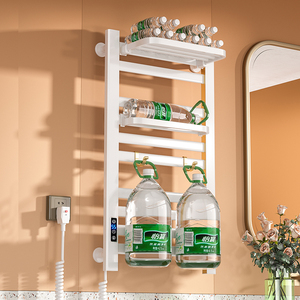 Sèche-serviettes intelligent mural en aluminium pour salle de bain avec minuterie et design épuré - Product Image 4