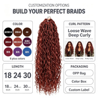 TK African High Temperature Wire Faux Goddess River Locs Machine Double Weft Crochet Yaki Straight Hair Exotic Iriswigs European