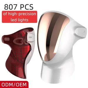 Perfecte Hoge Kwaliteit Schoonheidsverzorgingsapparaat Huidverzorging Foton Anti Rimpel Rood Licht Therapie Led Gezichtsmasker