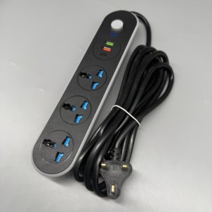 <span class=keywords><strong>Regleta</strong></span> de Enchufes Universal de Alta Calidad con Protección de Seguridad, 2 Puertos USB y 1 Puerto Tipo-C para Carga, con Interruptor - Product Image 1