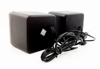 Mini berkabel USB portabel 2 buah, speaker Audio kecil Desktop/Laptop luar ruangan kotak ponsel 2.0 Audio hadiah AUX komunikasi kayu