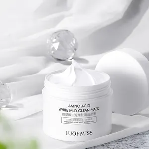 LUOFMISS-mascarilla facial blanca de aminoácido para limpieza de la piel, con control de aceite blanqueador, reafirmante y Antienvejecimiento, OEM