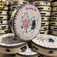 Tambourine Personalized Wedding 8 Inch Musical Instrument Noise Maker Hand Shaker Playing Tambourine Drum for Adults Dance Party