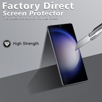 Verre trempé à colle UV incurvée 3D en gros pour Samsung s23 ultra s22 s22 plus s22 ultra protecteur d'écran