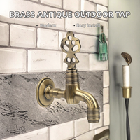Nouveau Robinet Mural Moderne en Laiton, Style Européen, Polyvalent pour Intérieur et Extérieur, avec Poignée, pour Balcon, Jardin, Salle de Bain, Fabriqué en Turquie