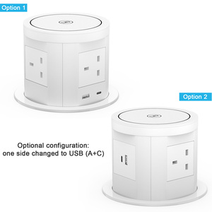 Norme britannique 16A avec prise de câble <span class=keywords><strong>d</strong></span>'extension de <span class=keywords><strong>tour</strong></span> de charge rapide USB 20W prise de charge rapide PD - Product Image 2
