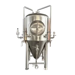 1000L fermentasyon ekipmanları ceket bira ferment tankı mikro bira bira yapma makinesi/10hl konik bira fermentasyon tankı
