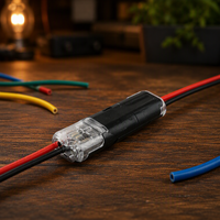 Connecteur de câblage électrique bidirectionnel, connecteur rapide pour LED, connecteur de câblage universel à 2 broches avec boucle de verrouillage
