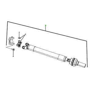 Eje de Transmisión Trasero para Dodge Ram 52105990AB 52123021AC, Pieza de Repuesto de Acero - Product Image 4