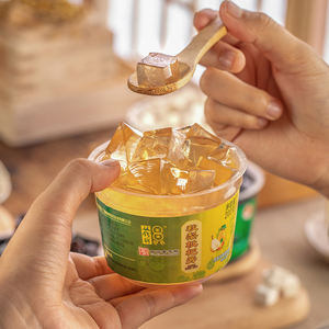 Double Coins Poire Loquat Pudding Saveur Sucrée Alimentaire Snack <span class=keywords><strong>Chinois</strong></span> 200g/Bol <span class=keywords><strong>Gelée</strong></span> de Fruits Prix Fabricant - Product Image 5