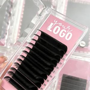 ถาดต่อขนตาแบบพรีเมียม รุ่น Volume Soft Silk Lash Tray Extensions CC D Cashmere Matte Black สำหรับต่อขนตา - Product Image 1