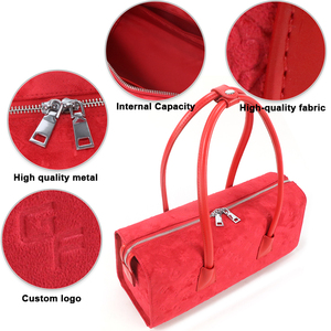 Sac Boston Tendance pour Femme, Sac à Main Cylindrique Élégant à Poignée Supérieure, Sac de Soirée Chic pour Dames - Product Image 2