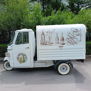 Cute Little Food Truck Mobile Street Coffee Trailer Electro-Tricycle BBQ <b>Candy</b> Food <b>Cart</b> Multifunction Ice-Cream Car - Product Image 1