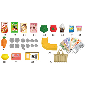 Giocattoli di Alta Qualità QS per Supermercato, Registratore di <span class=keywords><strong>Cassa</strong></span> Elettrico in Plastica a 2 Colori, Gioco di Ruolo per Bambini - Product Image 4