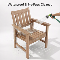 Chaises d'extérieur en plastique résistantes aux intempéries, aspect bois véritable, pour terrasse, pont, piscine et jardin
