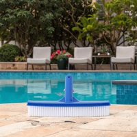 10-Zoll-Poolbürste für Einbau- und Aufstellpools mit Kunststoffbürstenkopf zur Reinigung