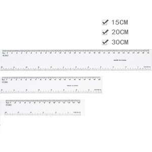 Righelli in Plastica Trasparente di Grado Ingegneristico - Strumenti di Misurazione Precisi <span class=keywords><strong>da</strong></span> 15cm/20cm/30cm - Product Image 2