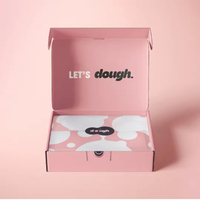 Boîte d'Emballage Papier de Gros Personnalisée avec Logo, en Matériau de Qualité Alimentaire pour Donuts, Gaufres, Pâtisseries, Biscuits, Desserts, Boulangerie et Gâteaux, avec Gaufrage pour Collation