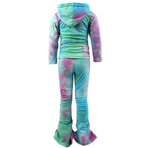 tinte de manga larga Tops + Pantalones <span class=keywords><strong>Niño</strong></span> ropa niños de tinte de corbata <span class=keywords><strong>niño</strong></span> conjunto 100% algodón - Product Image 3