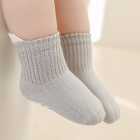 Chaussettes antidérapantes en coton respirant pour bébés et jeunes enfants (garçons et filles) – Lot de 3 paires – Vente chaude en gros