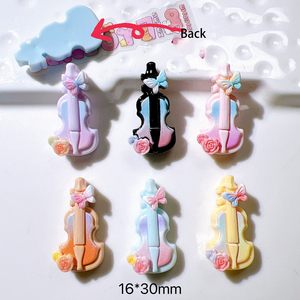 Accessoires en résine de violon simulé Violon-Caractéristiques Accessoires de bricolage en acrylique Matériaux faits à <span class=keywords><strong>la</strong></span> main - Product Image 2