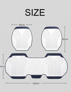 3 Pièces Accessoires Auto Universels, Coussins de Sièges Auto Intérieurs 5 Places, Housse de Siège Auto en Cuir Artificiel, Tapis de Protection Avant et Arrière - Product Image 4