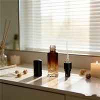 Flacon de parfum carré en verre à paroi épaisse anti-fuite 10 ml, vaporisateur à fine brume, atomiseur vide avec bouchon à vis