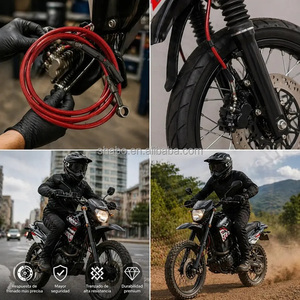Tuyau de frein tressé en acier AN3 3.2x7.5mm pour moto et VTT, ligne d'embrayage pour <span class=keywords><strong>Yamaha</strong></span> - Product Image 6