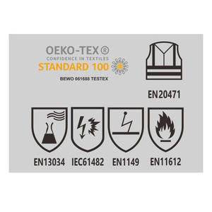 Camiseta de Seguridad de Alta Visibilidad con Franjas Reflectantes Naranjas, Ropa de Trabajo, Talla Europea, Manga Larga, Uso en Exteriores, EN20471, Oeko-Tex - Product Image 1