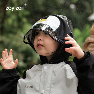 Imperméable pour enfants Zoyzoii, série animaux, 100% polyester, imperméable, imprimé, <span class=keywords><strong>veste</strong></span> de <span class=keywords><strong>pluie</strong></span> pour enfants, <span class=keywords><strong>veste</strong></span> de <span class=keywords><strong>pluie</strong></span> pour filles, vêtements d'extérieur - Product Image 6
